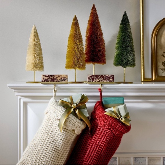 Marble Stocking Holder Red - Threshold Designed with Studio McGee - Picture 2 of 3